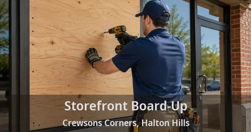 Storefront Board-Up Crewsons Corners, Halton Hills - ON
