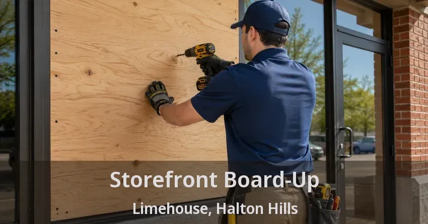 Storefront Board-Up Limehouse, Halton Hills - ON