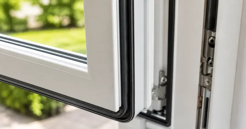 casement window cranked fully open in a Limehouse, Halton Hills home