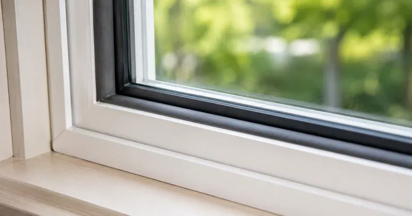technician inspecting window weatherstripping for drafty window repair Crewsons Corners, Halton Hills